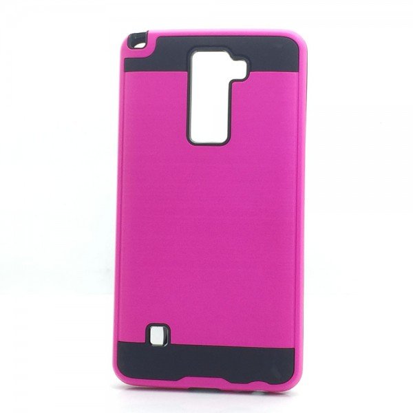 Wholesale LG Stylus 2 K520, LG G Stylo 2 LS775 Iron Shield Hybrid Case (Hot Pink)